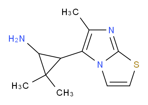 2,2-dimethyl-3-{6-methylimidazo[2,1-b][1,3]thiazol-5-yl}cyclopropan-1-amine