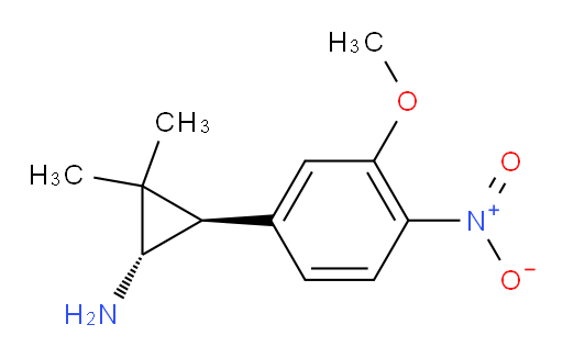 rac-(1R,3S)-3-(3-methoxy-4-nitrophenyl)-2,2-dimethylcyclopropan-1-amine