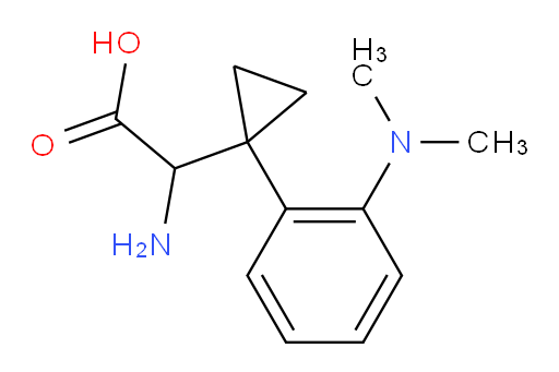 2-amino-2-{1-[2-(dimethylamino)phenyl]cyclopropyl}acetic acid