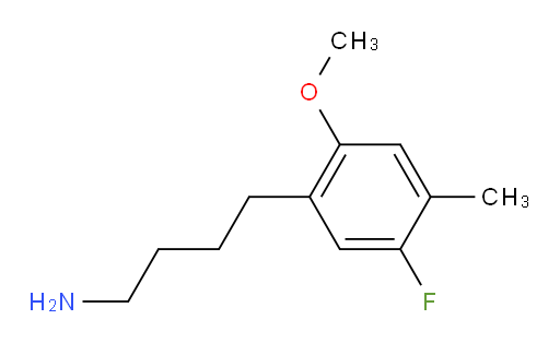 4-(5-fluoro-2-methoxy-4-methylphenyl)butan-1-amine