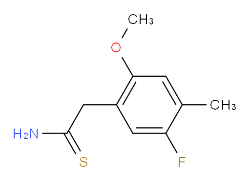 2-(5-fluoro-2-methoxy-4-methylphenyl)ethanethioamide