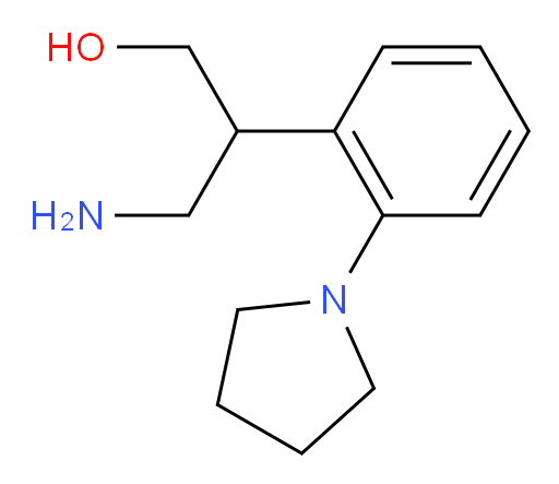 3-amino-2-[2-(pyrrolidin-1-yl)phenyl]propan-1-ol