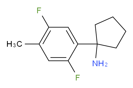1-(2,5-difluoro-4-methylphenyl)cyclopentan-1-amine