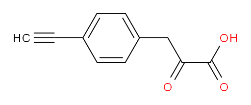 3-(4-ethynylphenyl)-2-oxopropanoic acid