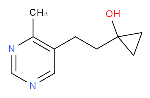 1-[2-(4-methylpyrimidin-5-yl)ethyl]cyclopropan-1-ol