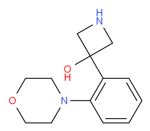 3-[2-(morpholin-4-yl)phenyl]azetidin-3-ol