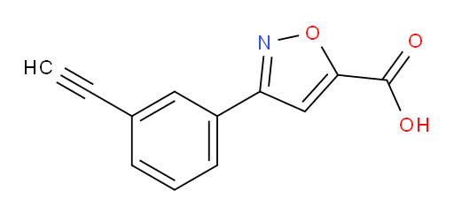 3-(3-ethynylphenyl)-1,2-oxazole-5-carboxylic acid