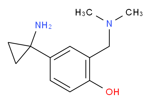 4-(1-aminocyclopropyl)-2-[(dimethylamino)methyl]phenol