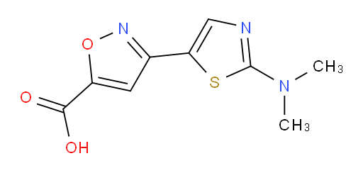 3-[2-(dimethylamino)-1,3-thiazol-5-yl]-1,2-oxazole-5-carboxylic acid