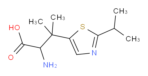 2-amino-3-methyl-3-[2-(propan-2-yl)-1,3-thiazol-5-yl]butanoic acid