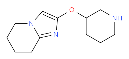 3-{5H,6H,7H,8H-imidazo[1,2-a]pyridin-2-yloxy}piperidine