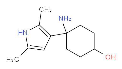 4-amino-4-(2,5-dimethyl-1H-pyrrol-3-yl)cyclohexan-1-ol