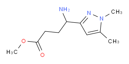 methyl 4-amino-4-(1,5-dimethyl-1H-pyrazol-3-yl)butanoate