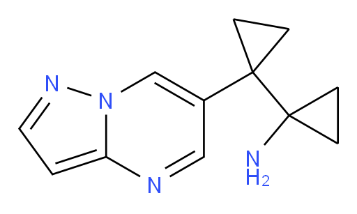 1-(1-{pyrazolo[1,5-a]pyrimidin-6-yl}cyclopropyl)cyclopropan-1-amine