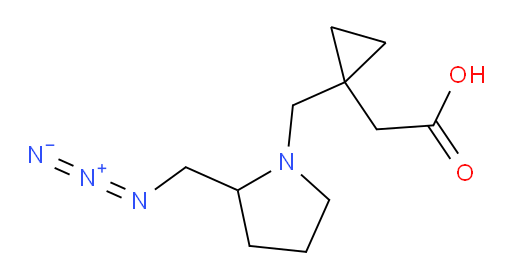 2-(1-{[2-(azidomethyl)pyrrolidin-1-yl]methyl}cyclopropyl)acetic acid