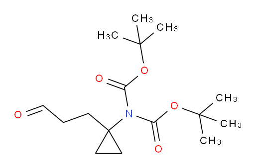 tert-butyl N-[(tert-butoxy)carbonyl]-N-[1-(3-oxopropyl)cyclopropyl]carbamate