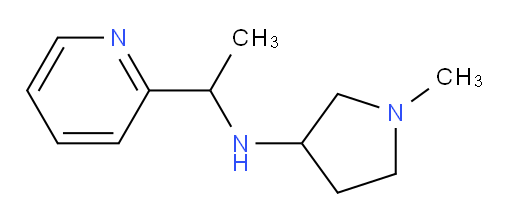 1-methyl-N-[1-(pyridin-2-yl)ethyl]pyrrolidin-3-amine