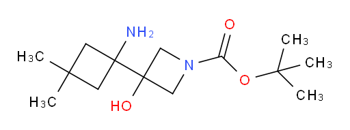 tert-butyl 3-(1-amino-3,3-dimethylcyclobutyl)-3-hydroxyazetidine-1-carboxylate