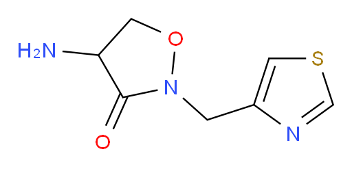 4-amino-2-(1,3-thiazol-4-ylmethyl)-1,2-oxazolidin-3-one