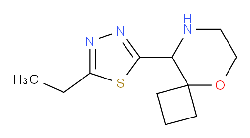9-(5-ethyl-1,3,4-thiadiazol-2-yl)-5-oxa-8-azaspiro[3.5]nonane