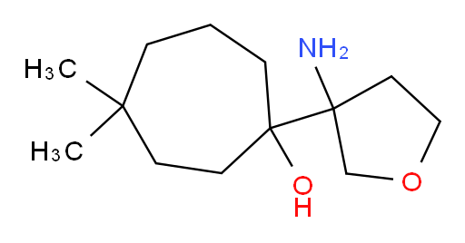 1-(3-aminooxolan-3-yl)-4,4-dimethylcycloheptan-1-ol