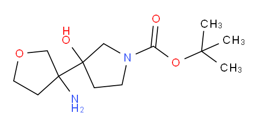 tert-butyl 3-(3-aminooxolan-3-yl)-3-hydroxypyrrolidine-1-carboxylate