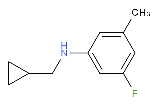 N-(cyclopropylmethyl)-3-fluoro-5-methylaniline