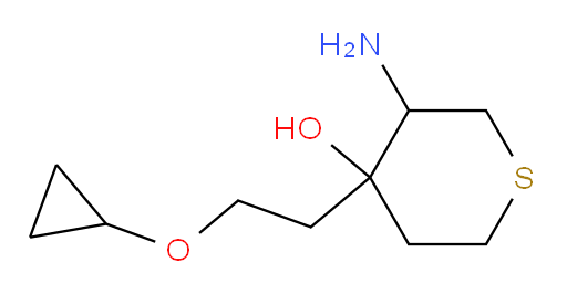 3-amino-4-(2-cyclopropoxyethyl)thian-4-ol