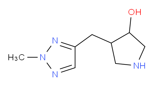 4-[(2-methyl-2H-1,2,3-triazol-4-yl)methyl]pyrrolidin-3-ol