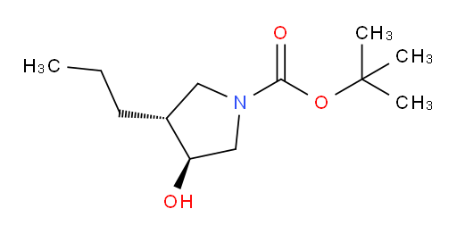 rac-tert-butyl (3R,4S)-3-hydroxy-4-propylpyrrolidine-1-carboxylate