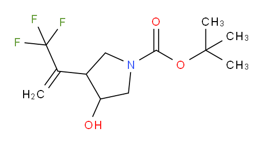 tert-butyl 3-hydroxy-4-(3,3,3-trifluoroprop-1-en-2-yl)pyrrolidine-1-carboxylate