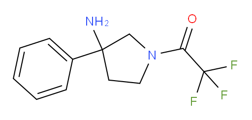 1-(3-amino-3-phenylpyrrolidin-1-yl)-2,2,2-trifluoroethan-1-one