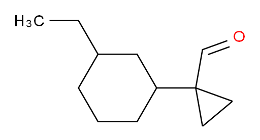 1-(3-ethylcyclohexyl)cyclopropane-1-carbaldehyde