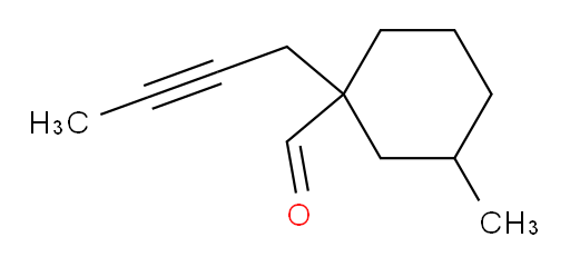 1-(but-2-yn-1-yl)-3-methylcyclohexane-1-carbaldehyde