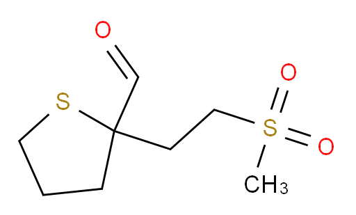 2-(2-methanesulfonylethyl)thiolane-2-carbaldehyde