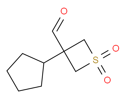 3-cyclopentyl-1,1-dioxo-1lambda6-thietane-3-carbaldehyde