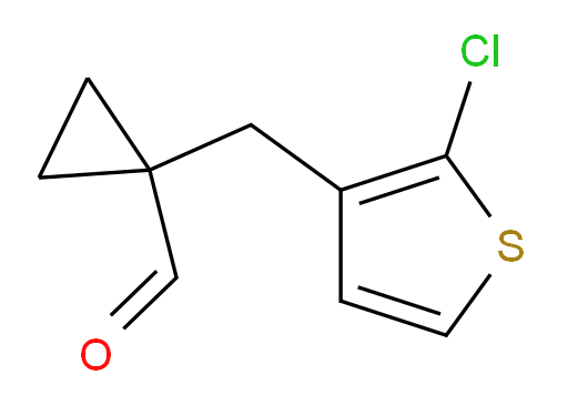 1-[(2-chlorothiophen-3-yl)methyl]cyclopropane-1-carbaldehyde