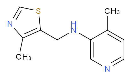 4-methyl-N-[(4-methyl-1,3-thiazol-5-yl)methyl]pyridin-3-amine