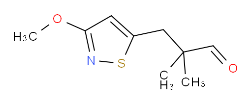 3-(3-methoxy-1,2-thiazol-5-yl)-2,2-dimethylpropanal