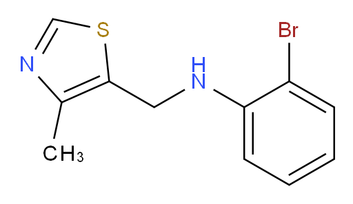 2-bromo-N-[(4-methyl-1,3-thiazol-5-yl)methyl]aniline