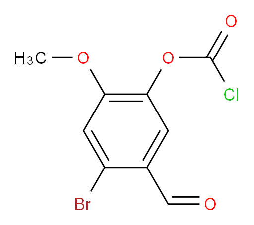 4-bromo-5-formyl-2-methoxyphenyl chloroformate