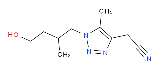 2-[1-(4-hydroxy-2-methylbutyl)-5-methyl-1H-1,2,3-triazol-4-yl]acetonitrile