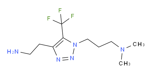 2-{1-[3-(dimethylamino)propyl]-5-(trifluoromethyl)-1H-1,2,3-triazol-4-yl}ethan-1-amine