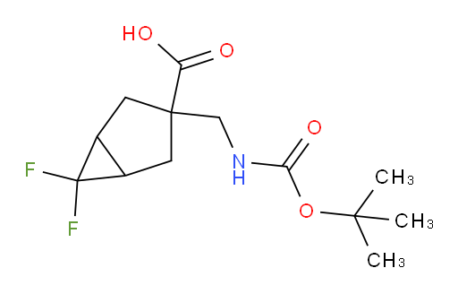 3-({[(tert-butoxy)carbonyl]amino}methyl)-6,6-difluorobicyclo[3.1.0]hexane-3-carboxylic acid