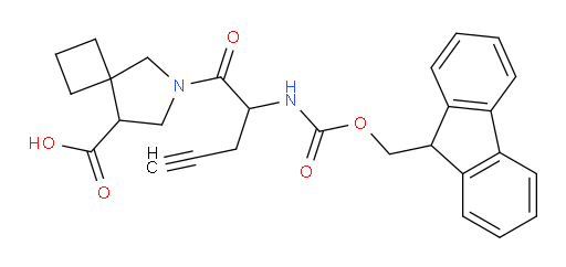 6-[2-({[(9H-fluoren-9-yl)methoxy]carbonyl}amino)pent-4-ynoyl]-6-azaspiro[3.4]octane-8-carboxylic acid