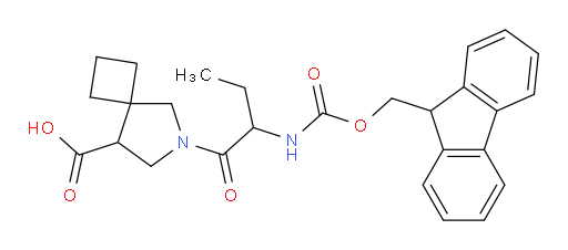 6-[2-({[(9H-fluoren-9-yl)methoxy]carbonyl}amino)butanoyl]-6-azaspiro[3.4]octane-8-carboxylic acid