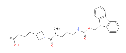 4-{1-[5-({[(9H-fluoren-9-yl)methoxy]carbonyl}amino)-2-methylpentanoyl]azetidin-3-yl}butanoic acid