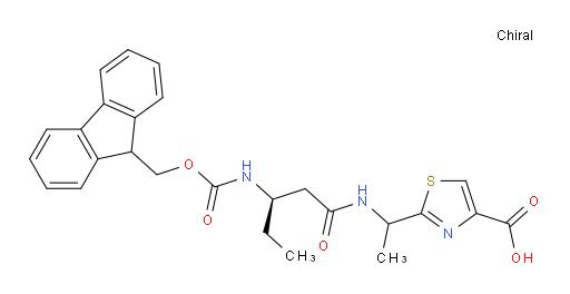 2-{1-[(3R)-3-({[(9H-fluoren-9-yl)methoxy]carbonyl}amino)pentanamido]ethyl}-1,3-thiazole-4-carboxylic acid