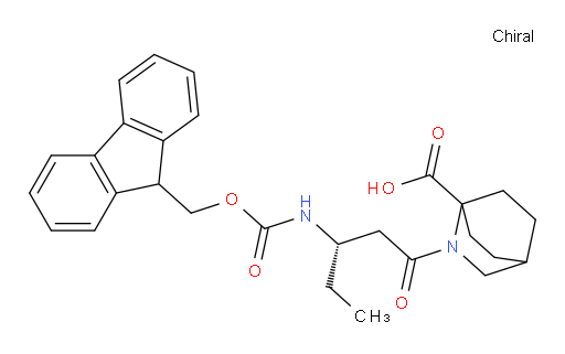 2-[(3S)-3-({[(9H-fluoren-9-yl)methoxy]carbonyl}amino)pentanoyl]-2-azabicyclo[2.2.2]octane-1-carboxylic acid