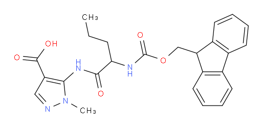 5-[2-({[(9H-fluoren-9-yl)methoxy]carbonyl}amino)pentanamido]-1-methyl-1H-pyrazole-4-carboxylic acid